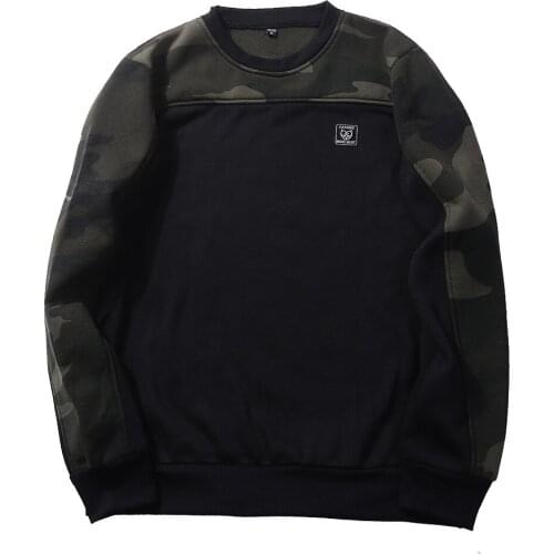 2020 Mens casual top hoodie camouflage long sleeve Pullover Sweater Sweatshirt Large Round Neck Pullover streetwear men