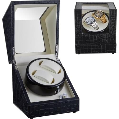 New Automatic Watch Winder Winding Storage Box Case Holder Mechanical Watch Display Organizer Motor Shaker Silent PU Leather