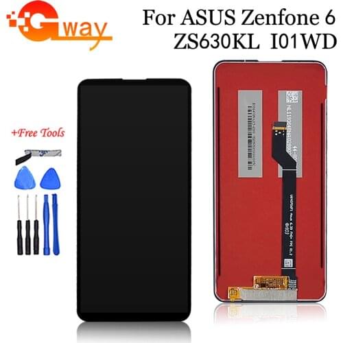 6.4" For ASUS Zenfone 6 2019 ZS630KL LCD Display Touch Screen Digitizer AssemblyFor ASUS ZS630KL 6Z I01WD LCD + Tools