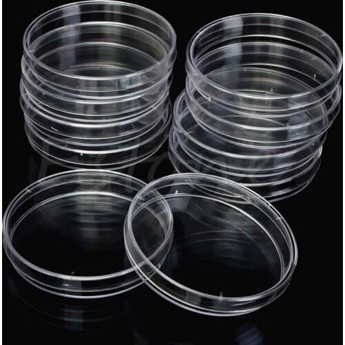 CPDD 10Pcs/Pack 90 x 15mm Plastic Petri Dishes For LB Plate Bacterial Yeast