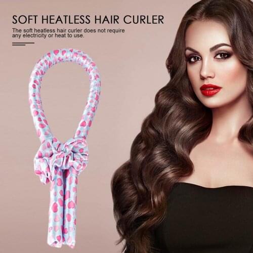 Heatless Curling Rod Headband No Heat Curls Ribbon Hair Rollers Sleeping Soft Headband Hair Curlers DIY Hair Styling Tools Set