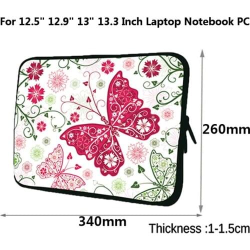 Casual Briefcase Notebook Neoprene 13 Inch Sleeve Case Women Girls Laptop 12.9 13.3 Inch Prints Carrying Cover Pouch Bag Bolsas