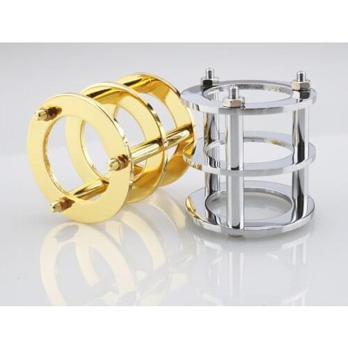 2PCS Gold Chrome Plated Protector Cover Hi-End Vacuum Tube Guard for 12AX7 12AT7 ECC83 6922 5687 HIFI Vintage Audio AMP DIY