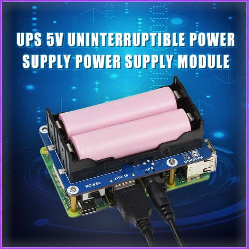 Raspberry Pi 4 module B Uninterruptible Power Supply UPS HAT , Stable 5V Power Output for Raspberry pi 3B/3B+/4B dropship