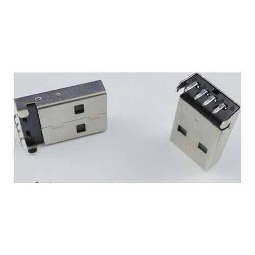 20 Pcs Per Lot USB Type A 4 Pin Male Right Angle DIP Connector DIY
