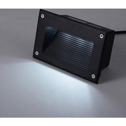 6W Outdoor Waterproof Wall+Lamps 3W LED Corridor Step Stair Light Embedded Square Wall Corner Lamp Garden Customized 12V 24V 36V