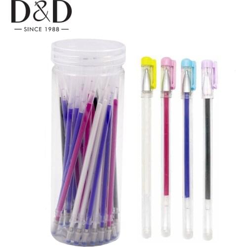 30Pcs Heat Erasable Marking Refills with 4Pcs Fabric Marker Pen Case with Storage Box DIY Fabric Patchwork Tailoring Accessories