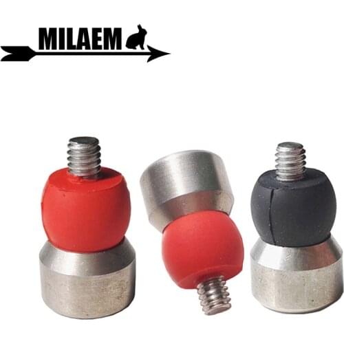 2pcs Archery Bow Sight Stabilizer Damper Stabilizer Ball Metal and Rubber Shock Absorb Outdoor Sports Shooting Accessories