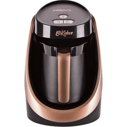 Stilevs Bikahve Fully Automatic Smart Protecting Sensor Turkish Coffee Maker(200g English Coffee Gift)