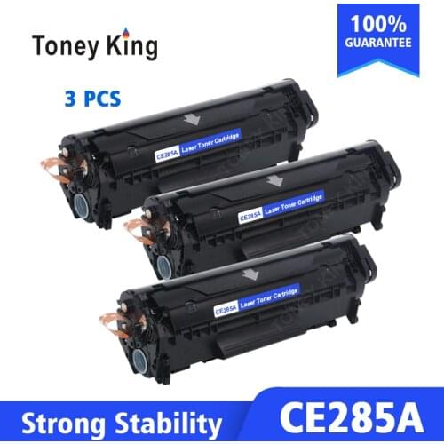 Toney King 3pcs CE285A 285A 85A 85 toner cartridge for HP LaserJet Pro P1102 M1130 M1132 M1210 M1212nf M1214nfh printer black