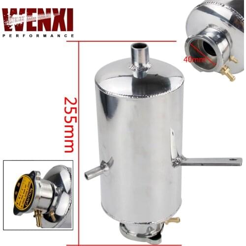 Universal Alloy Polished Water Tank / Oil Catch Can 1.5L Round Water Catch Can Fuel Tank WX-TK09