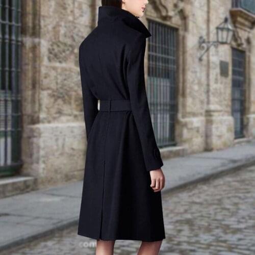 Winter 2020 Jacket Women Wool Coat Female Vintage Long Jackets for Women Double Side Woolen Coats Casaco Feminino MY4206 s en s