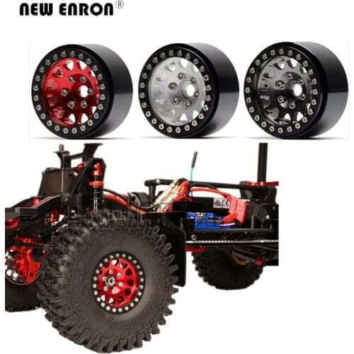 1Pc 1.9 inch Aluminium Beadlock Wheels Hub RC Rims for RC Crawler Car Parts 1/10 Traxxas TRX4 Axial Tamiya TF2 D90 F350 Defender