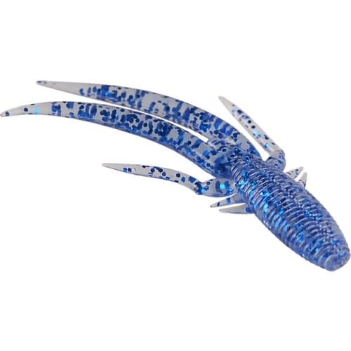 10Pcs/Lot Fishing Lures 70mm 3g Craws Soft Lures Bait Silicone Shrimp Bass Bait Artificial Wobblers Leurre Souple Peche Gear