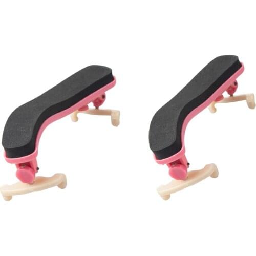 2pcs Violin Shoulder Rest Adjustable Pad Support for Violins 1/4 1/2 Accessories