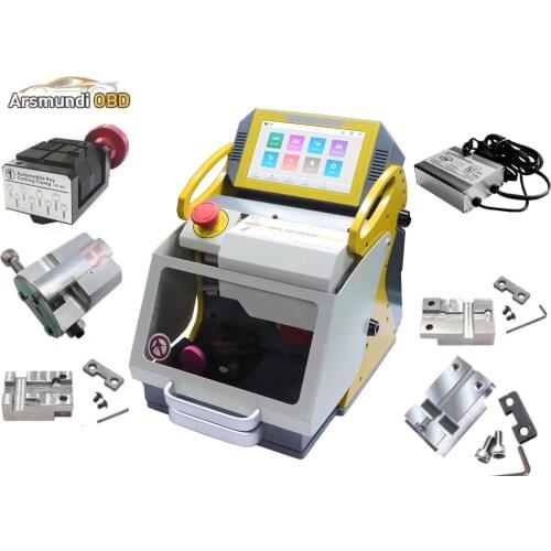 2019 Newest Full 6 Clamps Original SEC E9 CNC Automatic Key Cutting Machine For Car Keys & House Keys Better Slica I80 Key Maker