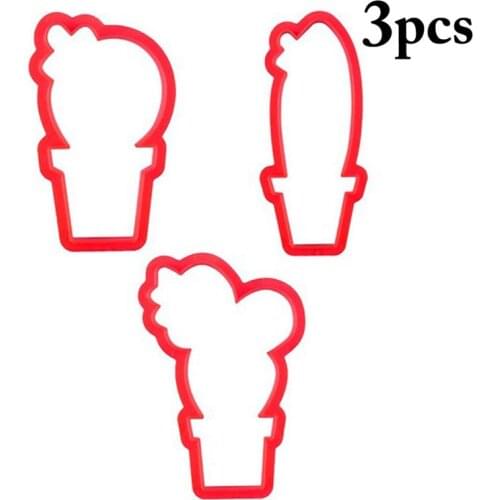 3pcs Cookie Cutters Moulds Plastic Cute Ice Cream Shape Biscuit Mold DIY Fondant Pastry Decorating Baking Kitchen Tools