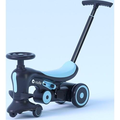 4 in 1 Twisted Car Childrens Scooter Balance Car Tricycle multi-function Baby Stroller Outdoor Toys For 1-6 Years Old