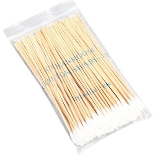 5packs 100pcs/pack Disposable Cotton Swab for Ear Cleaning Makeup Application
