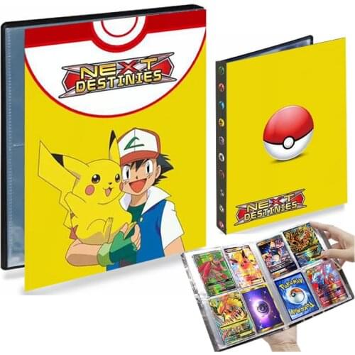 4 Pocket 240 Card Pokemon Album Collector Book Holder Binder Anime Livre Pokémon Trainer Trading Game Card Folder Kids Toys Gift