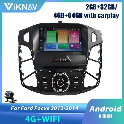 Android 10 Car radio multimedia player For Ford focus 2012-2014 car stereo autoradio auto audio GPS navigation DVD player 2 DIN