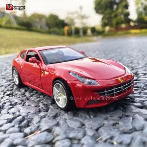 Bburago 1:32 Ferrari FF series acrylic display box rally car model Simulation Alloy Car Model Collect gifts toy