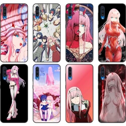 Black tpu Case For Samsung Galaxy A50 50S A30S A10 A01 A11 A21S A31 A41 A51 A71 M21 M30S S10 LITE Zero Two Darling in the FranXX