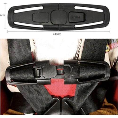 Baby Seat Belt Padding Kids 5-point Durable Nylon Safety Shoulder Strap Belt 4*14.6cm Slip-proof Harness Chest Clip Buckle Latch
