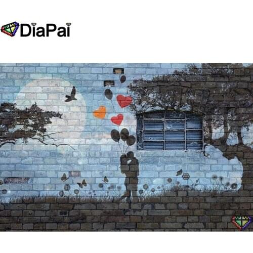 DIAPAI 5D DIY Diamond Painting 100% Full Square/Round Drill "Couple balloon" Diamond Embroidery Cross Stitch 3D Decor A23324