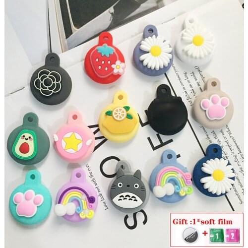 For AirTags Cover cute Korea funny dog cartoon silicone Protection Anti-lost Protective case For Air Tags Locator Tracker Cover