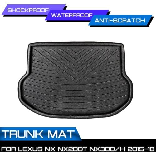 For Lexus NX NX200T NX300H NX300 2015-2018 Mud Kick Pad Cargo Boot Liner Rear Trunk Mat Floor Tray Carpet Car Accessories