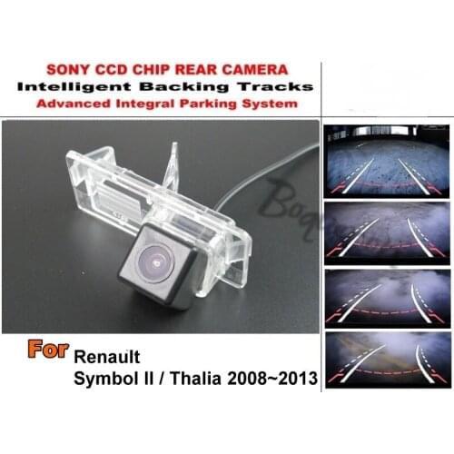 For Renault Symbol II 2 / Thalia 2008~2013 Smart Tracks Chip Camera / HD CCD Intelligent Dynamic Parking Car Rear View Camera