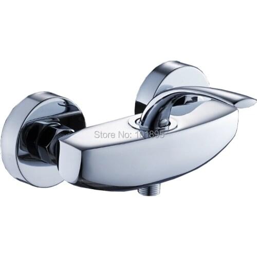 L16821 Chrome Finishing Brass Material Wall Mounted Exposed Shower Faucet