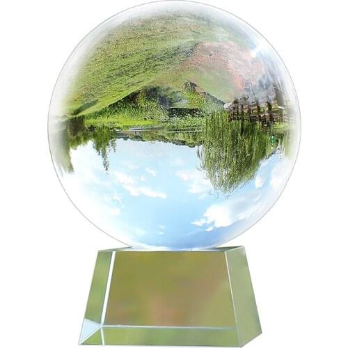 Perfect Lensball Clear Crystal Ball Sphere Photography Props Artificial Glass Decorative Balls Fengshui Ornament