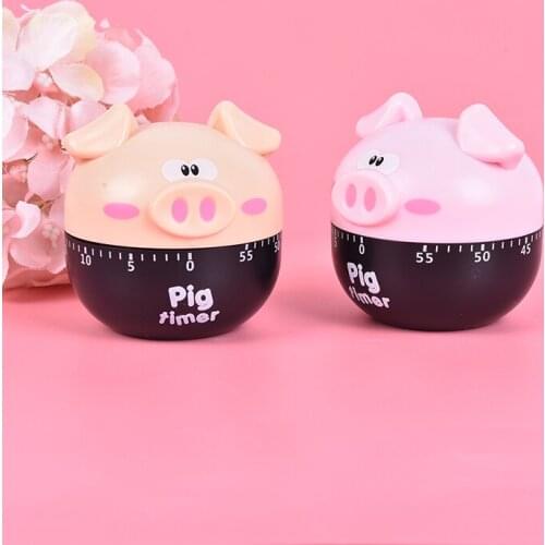 Kitchen Timer Home Kitchen Alarm Clock Countdown Piglet Machinery Electronic Timer For Cooking Baking Frying Cartoon Pig Shaped