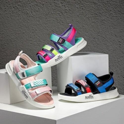 Summer Kids Sandals Flat soft girsl Toddler Beach Slippers Children non-slip breathable lightweight fashion outdoor casual shoes