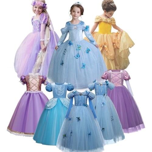 Little Cosplay Costume Girl Princess Roleplay Dress Up Party Costume Carnival Costumes Children Halloween ClothesPrincess Dress