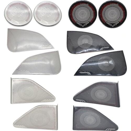 For Tesla Model 3 Front Rear Column Roof Horn Hood Trim Model Three Audio Speaker Cover Decorative Sequins Trim Model3 Frame