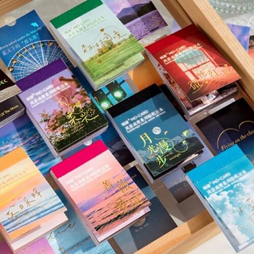30pcs INS scrapbooking Stickers Book Aesthetic Landscape Cute Bullet Journaling Decor Stationery Sticker Planner handmade Labels