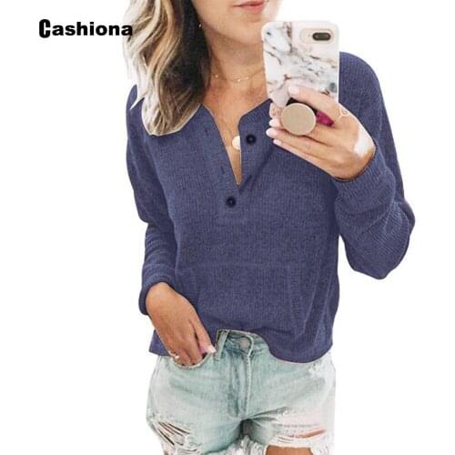 Cashiona 2021 New Spring Autumn Shirt Patchwork Botton Womens Top Loose T-shirt Casual Pullovers Women Clothing Plus Size S-5XL