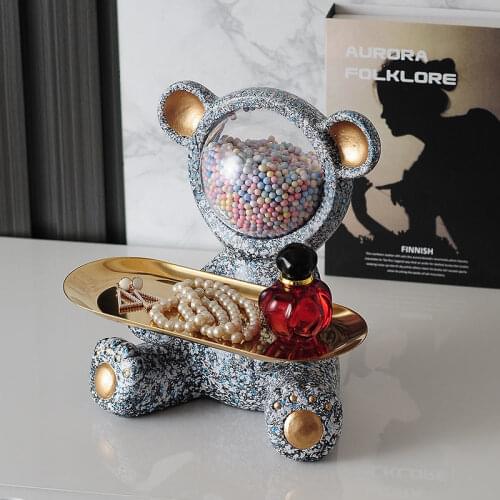 New Porch Key Storage Container Home Decor Nordic Style Living room tea table Dressing table Ornaments Accessories Creative Gift