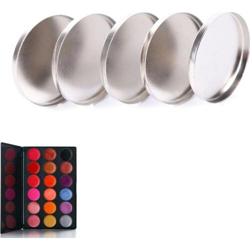 5pcs/lot Eyeshadow Palette Round Empty Tin Pans For Eye Shadow Palette 36.5mm Responsive To Magnetic Makeup Palette