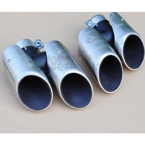 Exhaust Muffler Pipes Pair Tips For Porsche Macan 2.0 2014 2015 2016 2017 2018