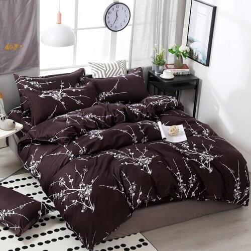 Parure De Lit 2 Personnes Luxury Floral Printed Duvet Cover Simple King Size Bedding Set Comforter Bed Linen Single Queen Cover