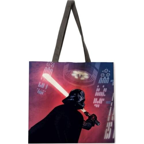 Ladies casual bag printing bag film surrounding outdoor shoulder bag ladies handbag foldable shopping bag