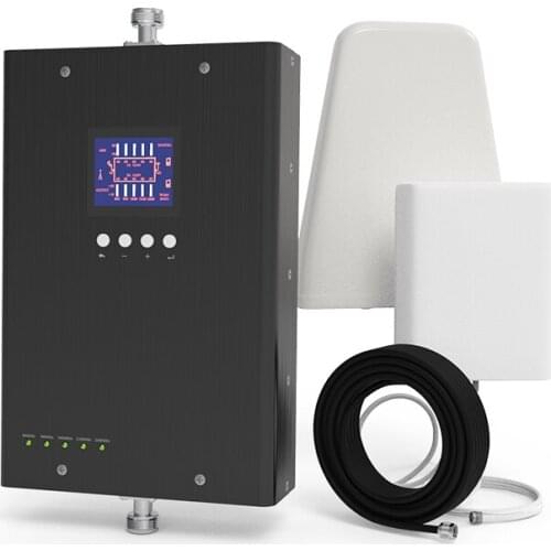 Lintratek 2g 3g 4g five-band 800/900/1800/2100/2600mhz mobile cell phone signal internet network signal repeater/booster for EU