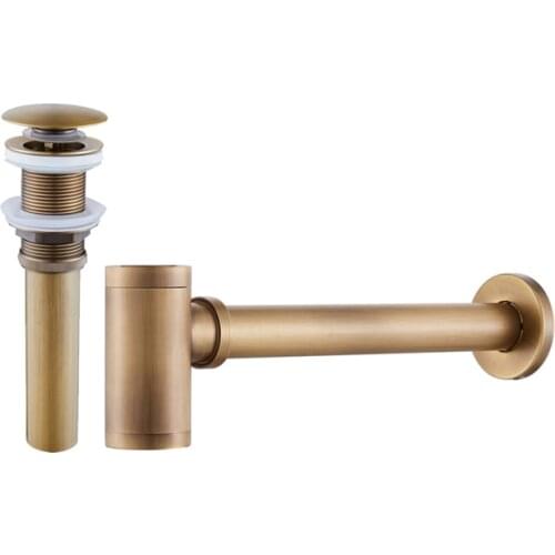 Bathroom Basin Bottle Trap Drain Modern Sink Pop Up Filter Fixture Stopper Set Black Washbasin Siphon Horse Accessory Renovation