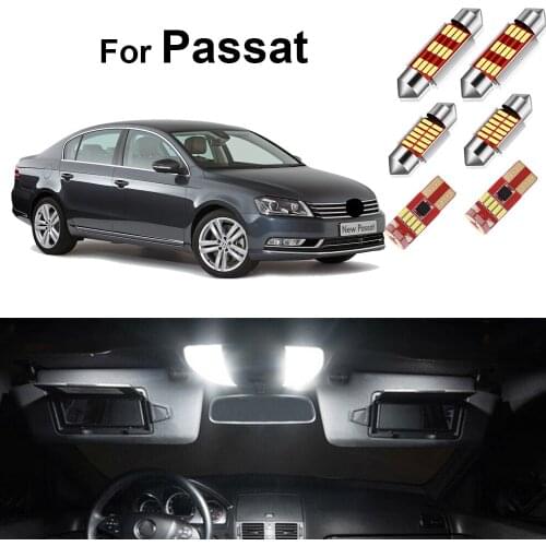 Canbus Led Interior Light Kit For VW Passat B5 B6 B7 1998-2012+ Dome Map Trunk Lamp Top Quality