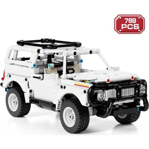 Technical 769pcs Super Raing Kit Building Blocks Ideas White Off-Road Car Expert Idea Bricks Model DIY Toys for Children Gifts