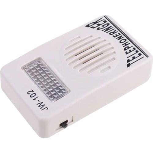 Telephone Ringer Phone Amplifier Ring Speaker Strobe Light Flasher Bell Extra-Loud Sound Wall Hanging 77HA